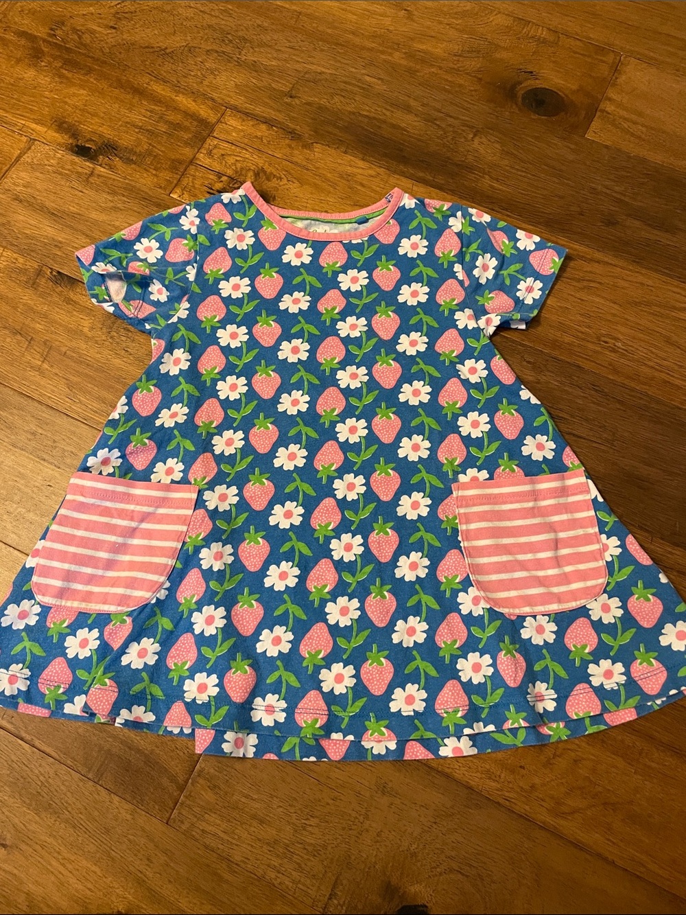 Mini Boden Girls Strawberry Tunic 6-7yr